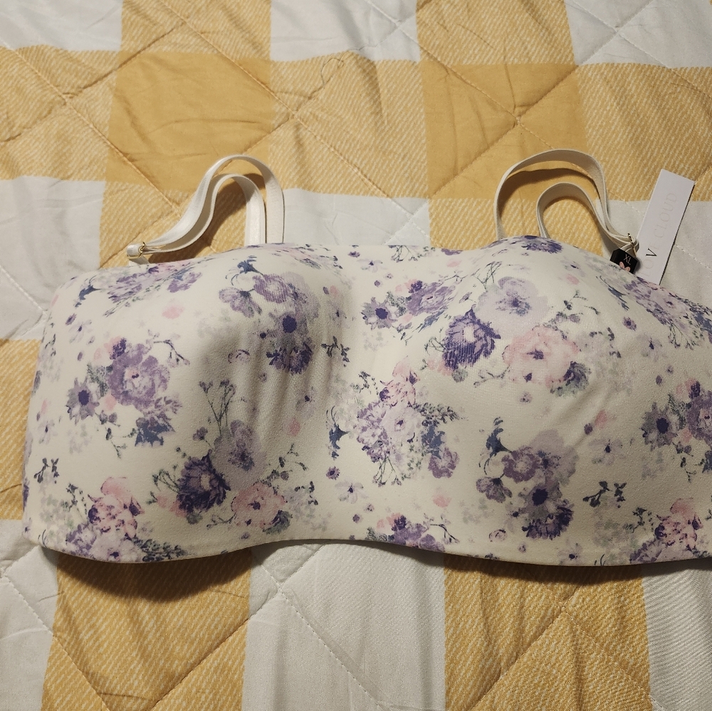 Victoria Secret Floral Print Strapless Bra